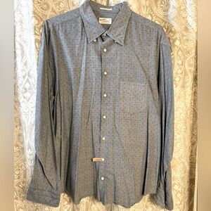 Gant Rugger American sportswear denim blue w/dots button down shirt.